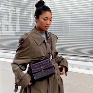 JW PEI Brown Croc Bag